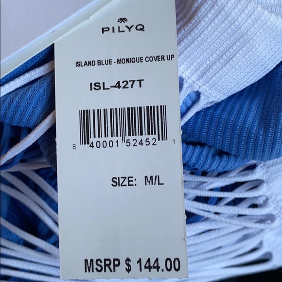 COPY - PILYQ Monique cover up in island blue - Picture 6 of 6